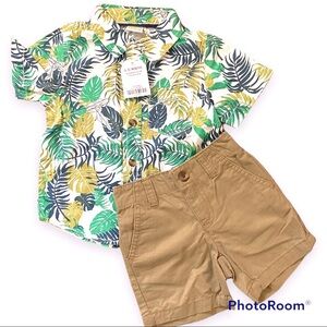 NWT Crazy8 Toddler Boys 2pc Outfit Size 6-12 Months